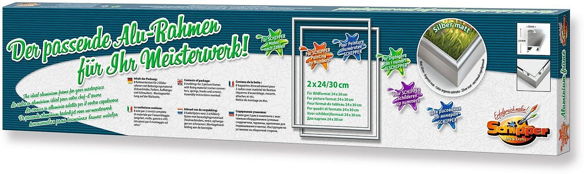 Schipper Bilderrahmen Malen nach Zahlen, Alurahmen 24x30 cm, (Set), Made in günstig online kaufen