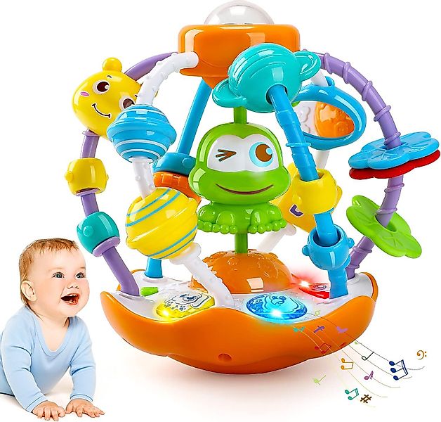 POPOLIC Greifspielzeug Sensorik Spielzeug Baby Rassel, günstig online kaufen