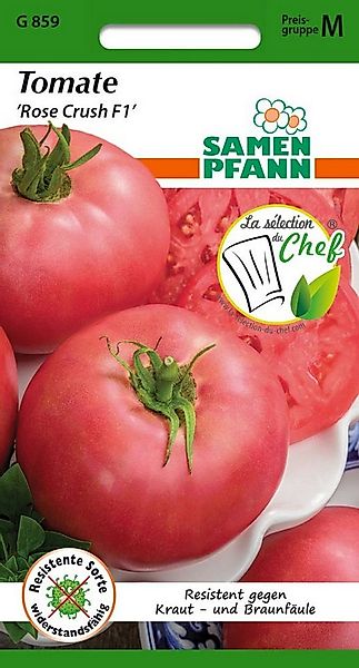 SAMEN PFANN Gemüsesamen Tomate, Rose Crush F1 - Saatgut Tomaten Samen, Sola günstig online kaufen