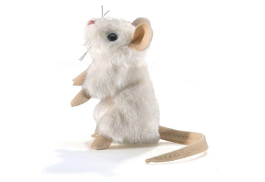 Folkmanis Handpuppen Fingerpuppe Folkmanis Fingerpuppe Mini Maus, weiß / Mi günstig online kaufen