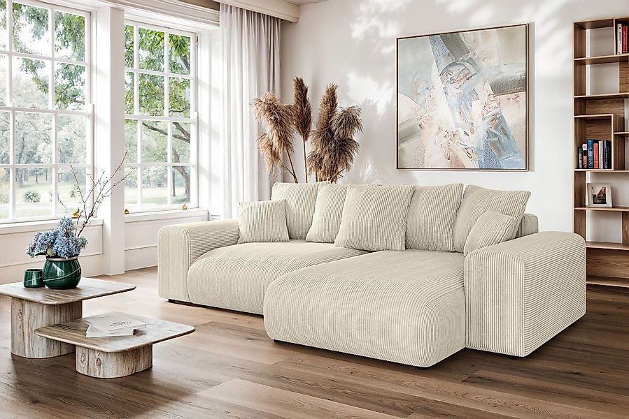 Home affaire Ecksofa LAKESIDE mit Bettfunktion und Bettkasten, B/T/H 257/16 günstig online kaufen