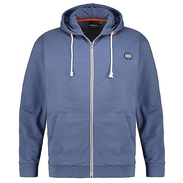 North Sweatjacke aus Baumwolle Farbe blau Größe: 5XL günstig online kaufen