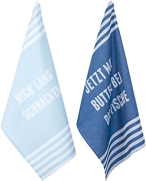PAD Geschirrtuch "FRAZE" 100% Baumwolle, 50x70 cm, mit Schriftzug günstig online kaufen