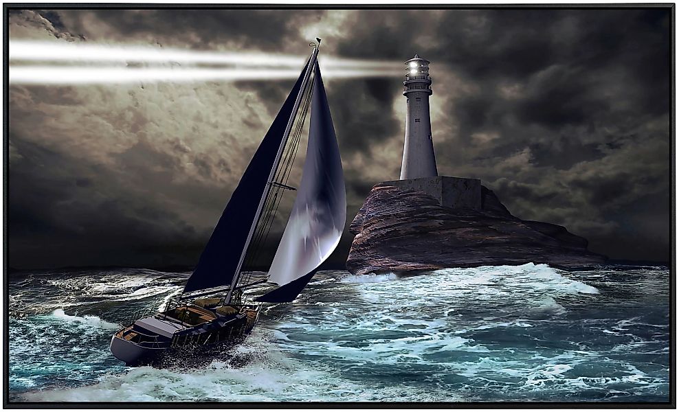 Papermoon Infrarotheizung »Schiff mit Leuchtturm«, sehr angenehme Strahlung günstig online kaufen
