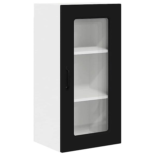 vidaXL Küchenwandschrank mit Tür Schwarz 40 x 31 x 80 cm Holzwerkstoff 8846 günstig online kaufen