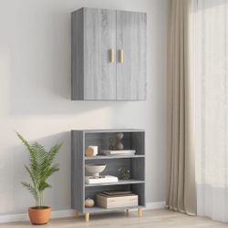 vidaXL Hängeschrank Hängeschrank Grau Sonoma 69,5x34x90 günstig online kaufen