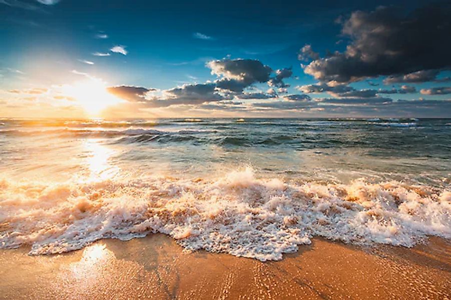 Bönninghoff Leinwandbild, Sonnenuntergang-Strand, (1 St.), BxH: 90x60 cm günstig online kaufen