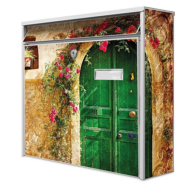 Banjado Briefkasten Weiß 36.2x32.2x10cm Groß / Inkl. Montagematerial & 2 Sc günstig online kaufen
