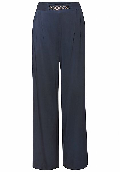 Vivance Palazzohose, mit Zierkette, Bundfaltenhosen, Schlupfhose, elegant günstig online kaufen