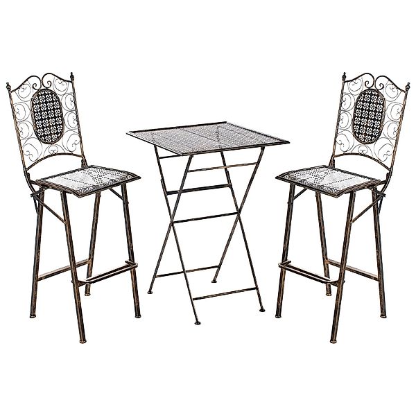 Beliani Bar Set BORMIO Schwarz Gold günstig online kaufen