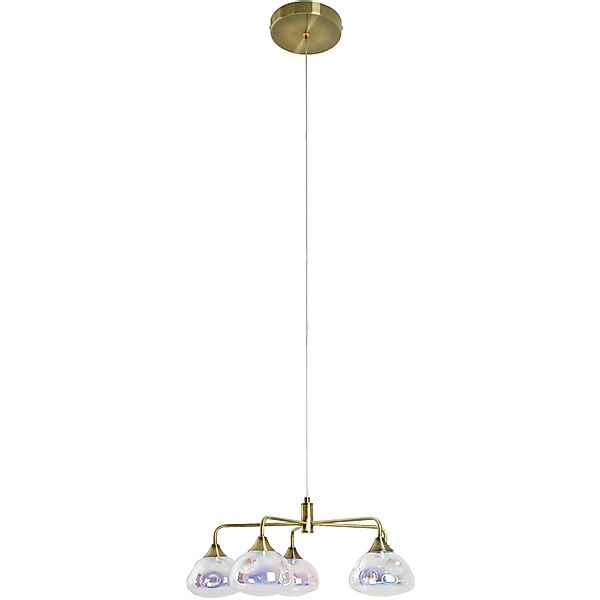 näve LED Pendelleuchte »Varna« LED-Modul 1 Stk. Warmweiß 5 flg., irisierend günstig online kaufen