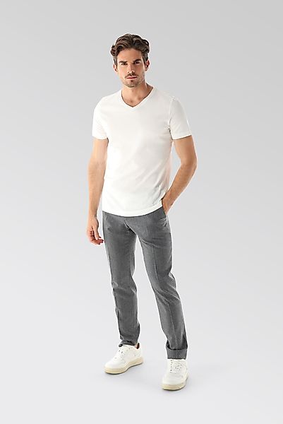 T-Shirt mit V-Ausschnitt Slim Fit günstig online kaufen