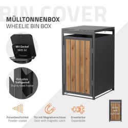 ML-DESIGN Mülltonnenbox Müllbox aus Stahl wetterfeste günstig online kaufen