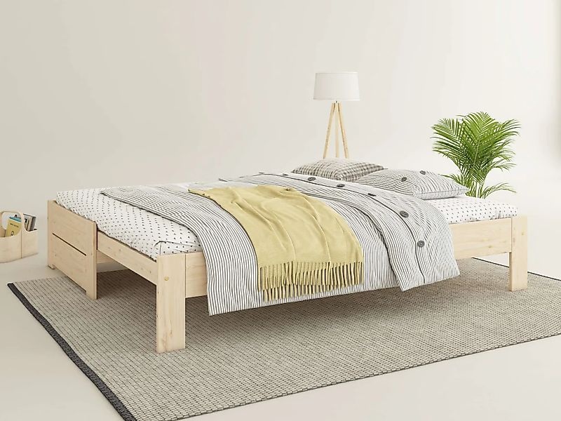 Home affaire Massivholzbett "Imme, ausziehbar 90cm-180cm, ideal für Schlafb günstig online kaufen