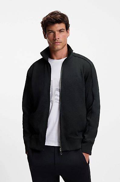 BOSS GREEN Sweatjacke "Mirror" Flachstrickkragen, regular fit, Reißverschlu günstig online kaufen