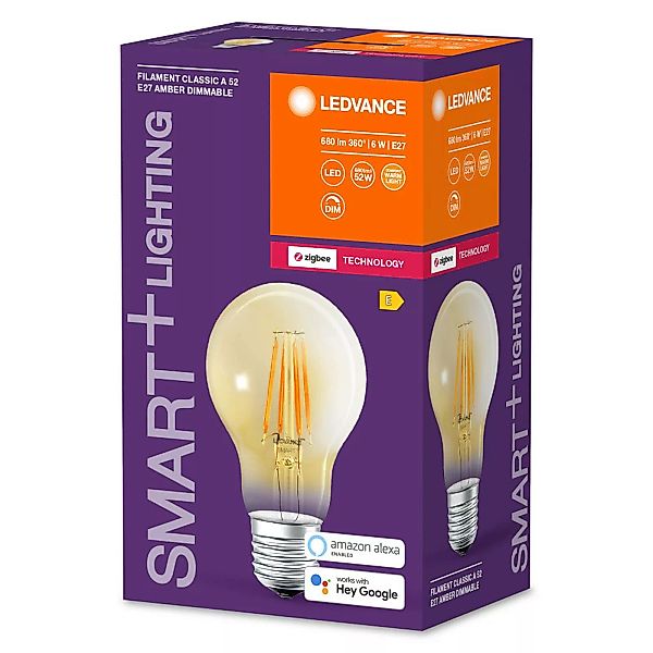 LEDVANCE SMART+ ZigBee Filament Classic E27 6W 824 günstig online kaufen