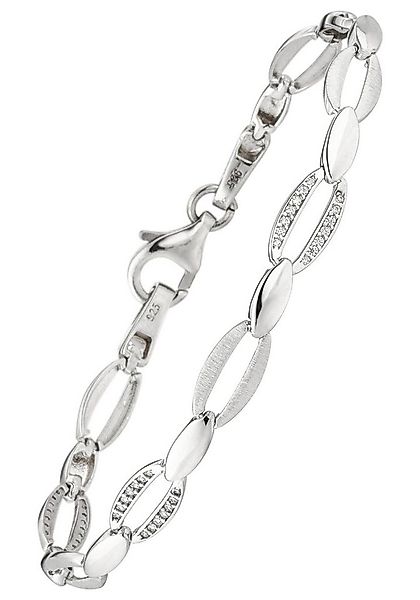 JOBO Armband, 925 Silber mit 70 Zirkonia 18,5 cm günstig online kaufen