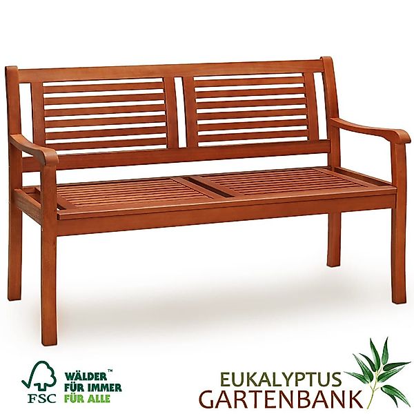 Casaria Gartenbank, Wetterfest Eukalyptus Holz FSC® günstig online kaufen