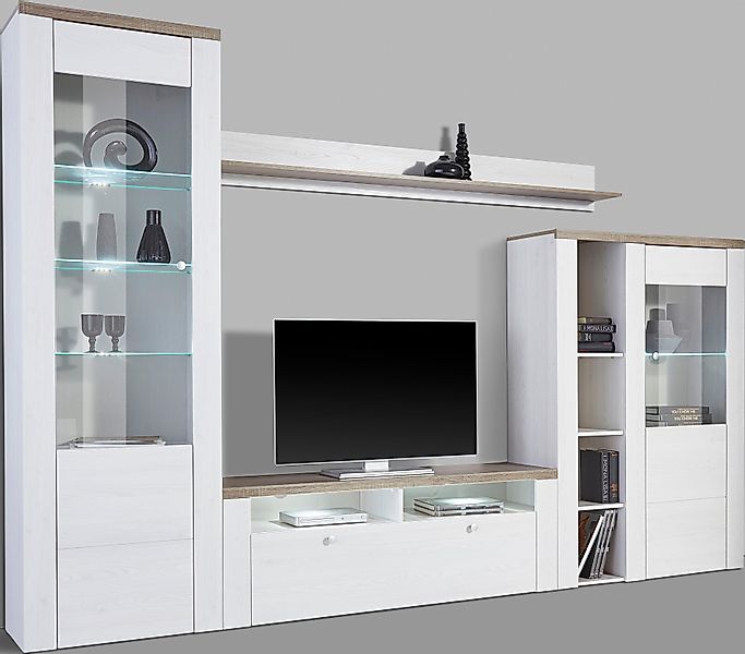 Home affaire Wohnwand »Larona, Anbauwand, Set 4 Teilig«, (Set, 4 St.), best günstig online kaufen