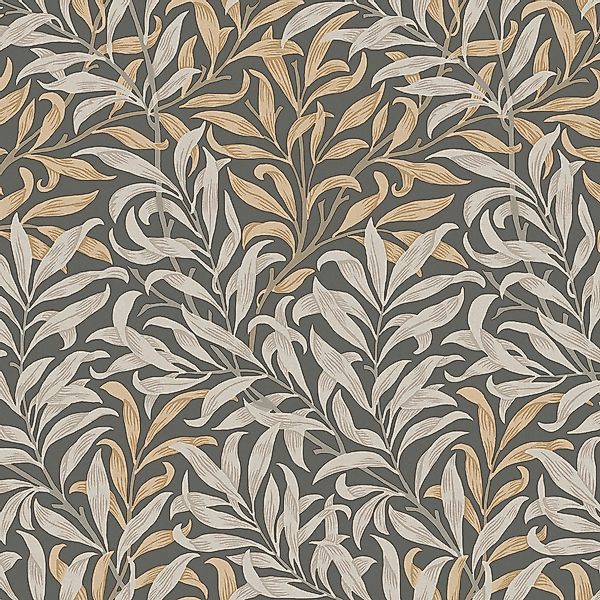 William Morris at Home Vliestapete Willow Bough 10 m x 52 cm Grau FSC® günstig online kaufen
