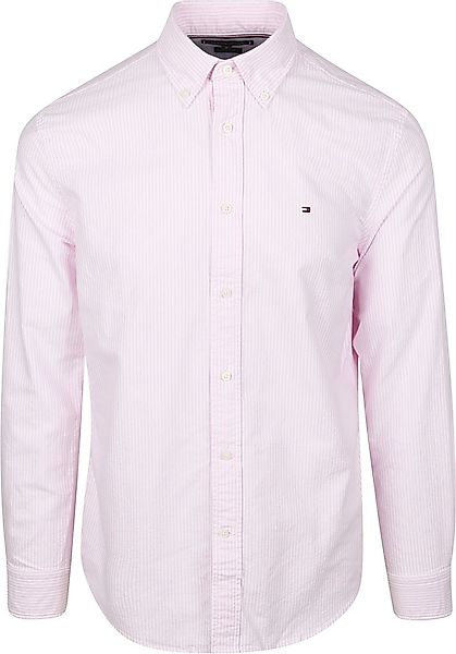 Tommy Hilfiger Oxford Hemd Streifen Rosa - Größe XXL günstig online kaufen