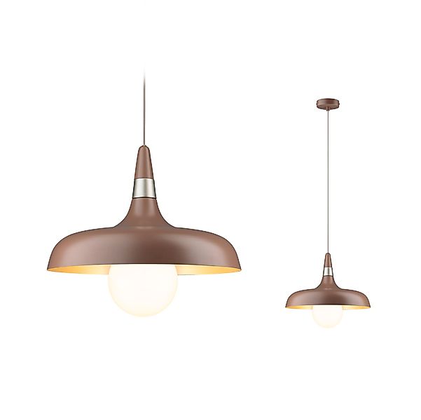 Paulmann "Pendelleuchte Juna E27 max. 20W Nougat dimmbar Metall" günstig online kaufen