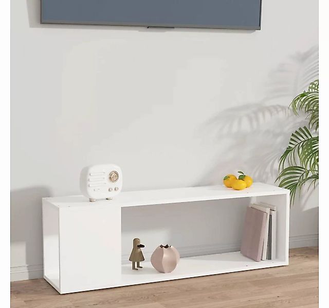 furnicato TV-Schrank Weiß 100x24x32 cm Holzwerkstoff günstig online kaufen