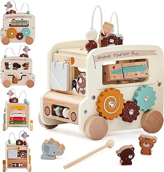 Coonoor Lernspielzeug 5-in-1 Kinder Bus Baustein Spielzeug Baby Montessori günstig online kaufen