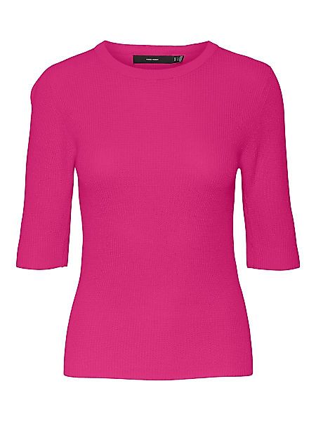 VERO MODA 2/4-arm Strickpullover Damen Pink günstig online kaufen