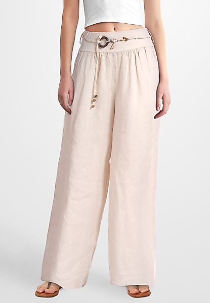 PEKIVESSA Leinenhose Schlupfhose mit weitem Bein günstig online kaufen