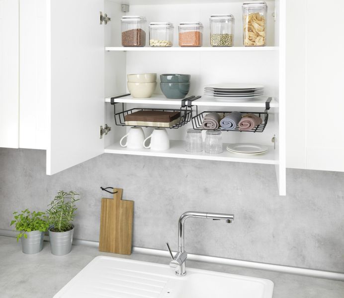 WENKO Einhängekorb Modell Klea Schwarz, offener günstig online kaufen