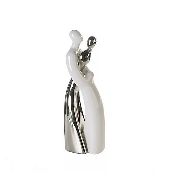 Design-Skulpturen-Set Romance  weiß-silber 38 cm | 2er Set günstig online kaufen