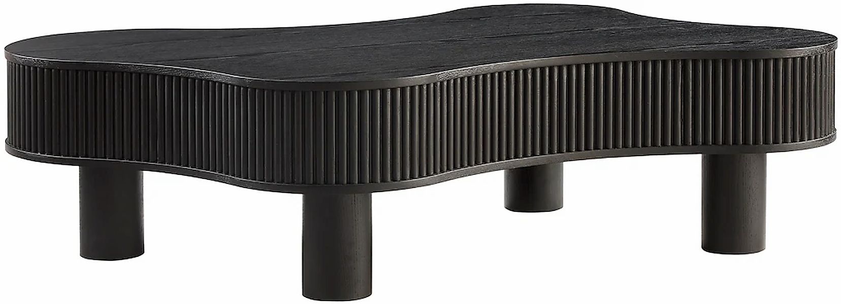 SalesFever Couchtisch "Wohnzimmertisch organisch mit Massivholz-Lamellen 11 günstig online kaufen