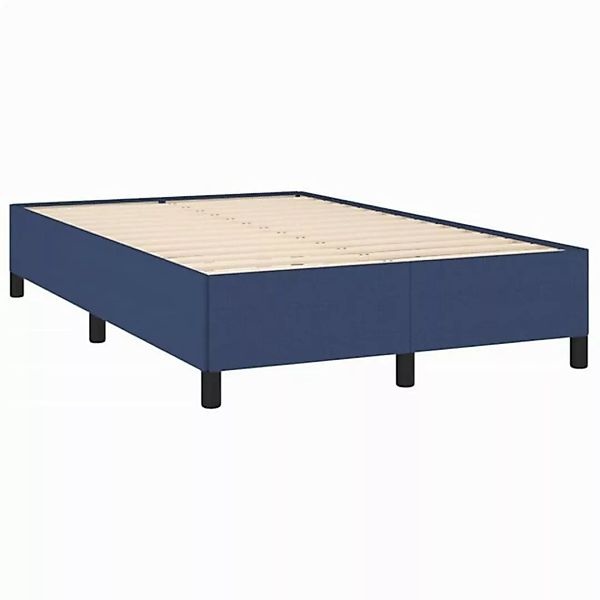 furnicato Bettgestell ohne Matratze Blau 120x190 cm Stoff (1-tlg) günstig online kaufen