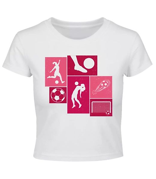 Fußball Collage · Crop T-Shirt günstig online kaufen