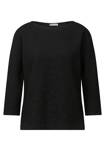 STREET ONE 3/4-Arm-Shirt - Feines Strukturmuster, U-Boot-Ausschnitt, 3/4-Ar günstig online kaufen