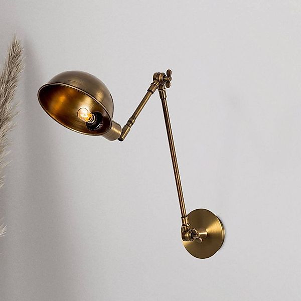 Wandleuchte Sivani 6239, altmessing, verstellbar, E27 günstig online kaufen
