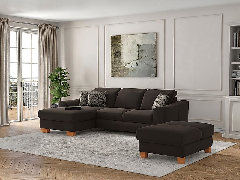 sit&more Ecksofa "Dundee L-Form" mit Federkern und Massivholzfüßen, wahlwei günstig online kaufen