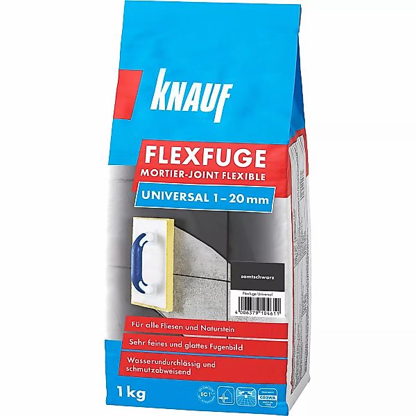 Knauf Flexfuge Universal Samtschwarz 1 kg günstig online kaufen