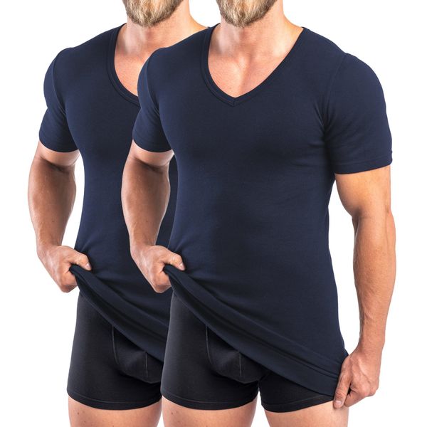 HERMKO Unterziehshirt 488710 2er Pack Extralanges günstig online kaufen