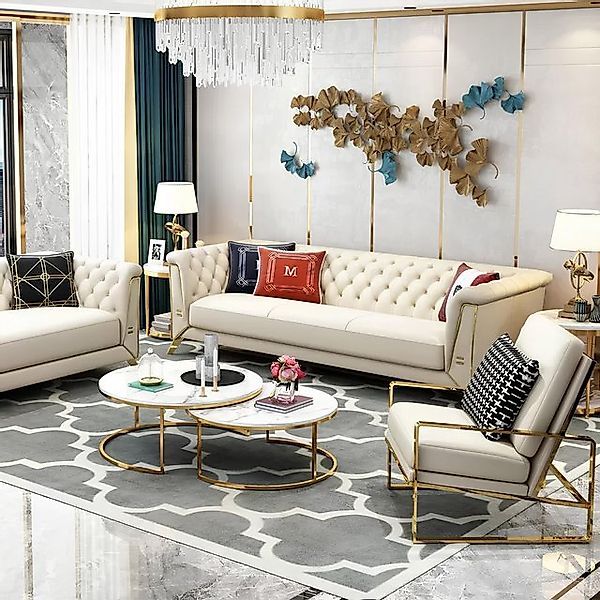 JVmoebel Sofa Italy Design Sofa Couch Polster Komplett Set Garnitur 3+2 Hoc günstig online kaufen