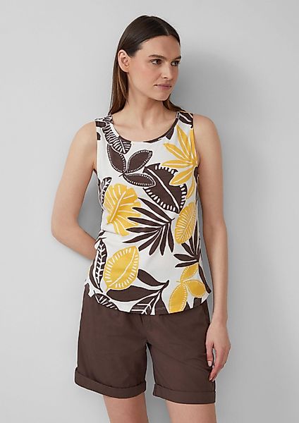 s.Oliver Muscleshirt T-Shirt Top mit dekorativem günstig online kaufen