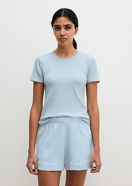 Marc O'Polo Kurzarmshirt Mix N Match Airy Cotton Rib mit Rundhalsausschnitt günstig online kaufen
