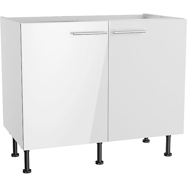 Optifit Küchen-Spülenunterschrank Rurik986 100 cm x 87 cm x 58,4 cm Weiß günstig online kaufen