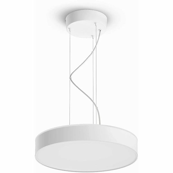 Philips Hue Pendelleuchte White Ambiance Enrave Weiß 4500 lm inkl. Dimmer günstig online kaufen