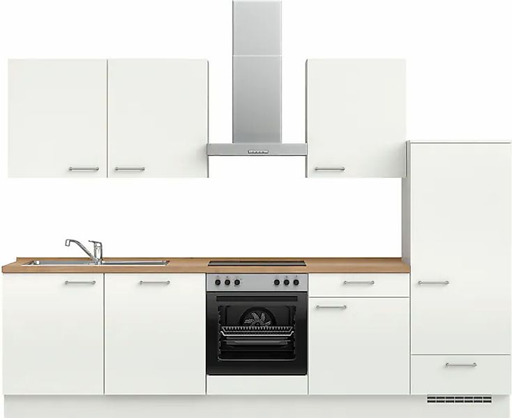 nobilia® Küchenzeile »"Laser I", Ausrichtung wählbar, Breite 300 cm« vormon günstig online kaufen