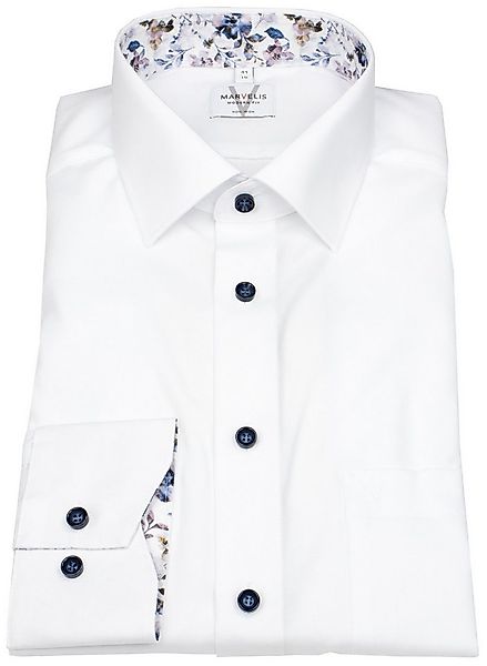 MARVELIS Businesshemd Modern Fit extra langer Arm leicht tailliert bügelfre günstig online kaufen