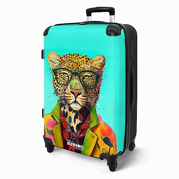 NoBoringSuitcases.com© Hartschalen-Trolley Tier - Brille - günstig online kaufen