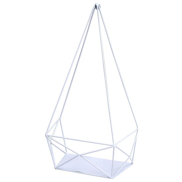 BERLINLODGE Wandregal HxBxT 44x23x11cm Metall Weiß Hängeregal Dekoregal Küc günstig online kaufen