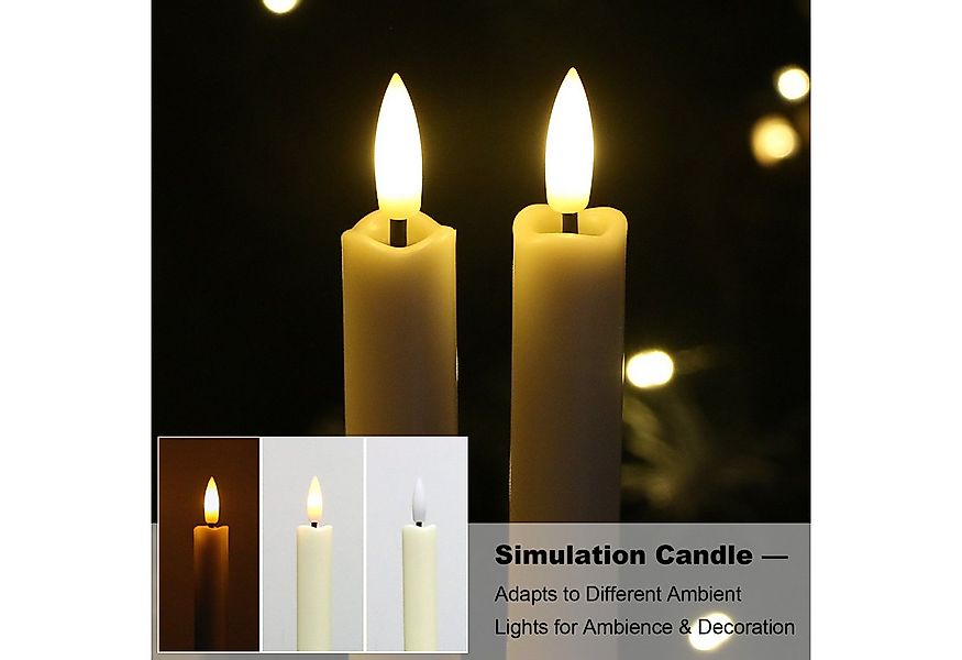 kisidus LED-Kerze LED Weihnachtskerzen mit Timerfunktion und Fernbedienung günstig online kaufen